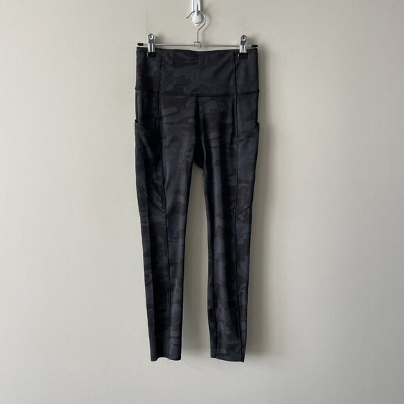 Lululemon 2020 Fast and Free Tight II 25" *Non-Reflective Nulux Leggings Black 4 - Picture 2 of 10